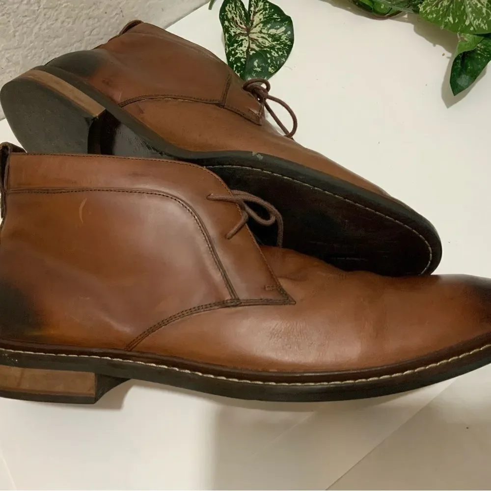 Cole Haan Kennedy Grand Chukka Boots Lace Up Brown Ankle Boots Men’s Size 11.5 M